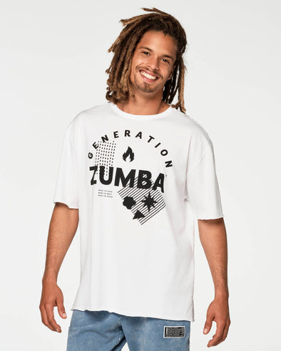 Generation Zumba Men's Tee - Wear It Out White Z2T000028