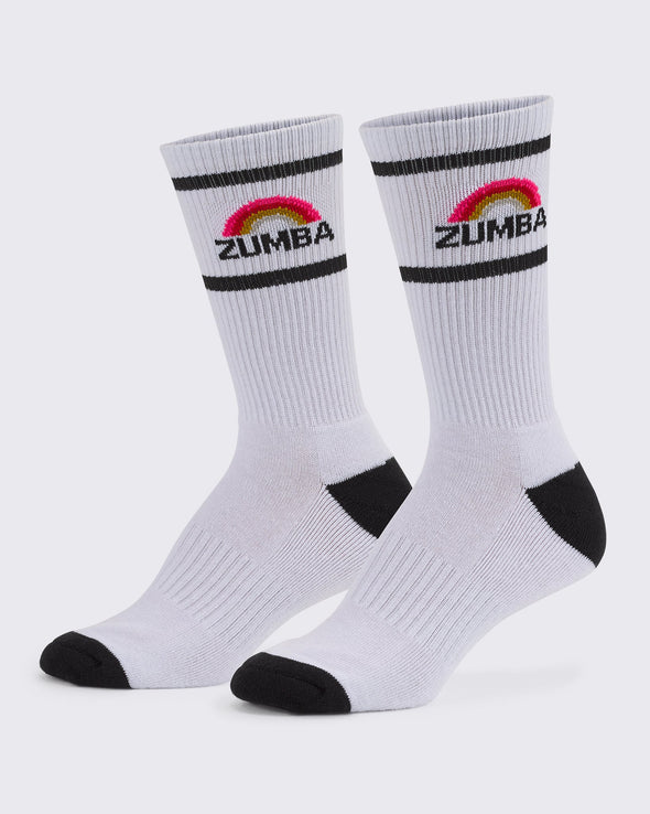 Zumba Lovin' High Socks -  Wear It Out White Z3A000091