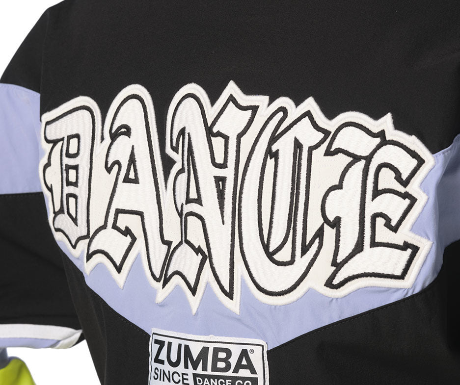 Zumba Dance Zip-Up Track Jacket - Bold Black Z3T000020