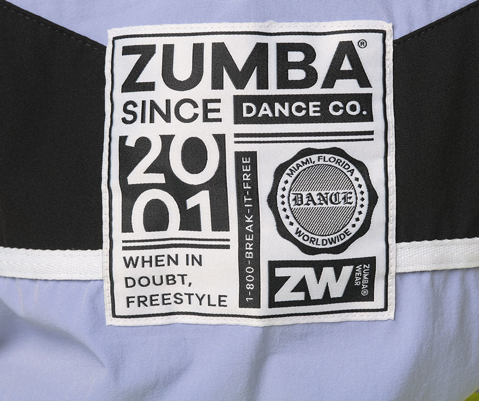 Zumba Dance Zip-Up Track Jacket - Bold Black Z3T000020