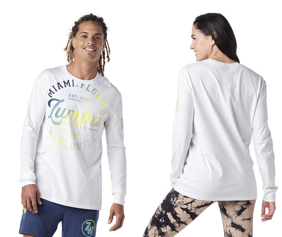 Zumba Worldwide Long Sleeve Tee - Wear It Out White Z3T000031