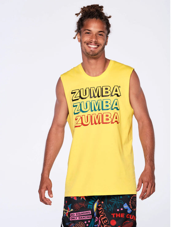 Zumba All Fiesta No Siesta Tank Top - Mell-Oh Yellow Z3T000066