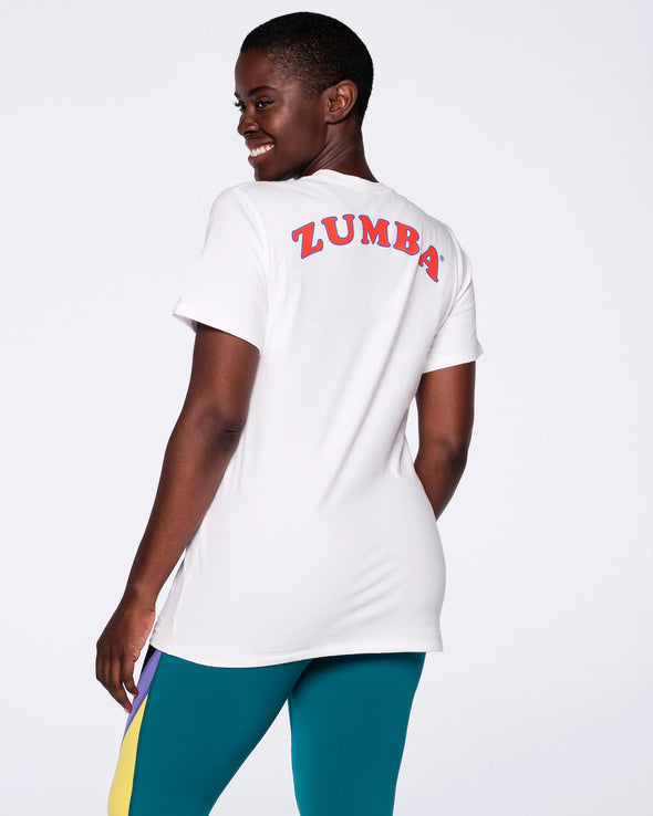 Zumba Muy Caliente Tee - Wear It Out White Z3T000067